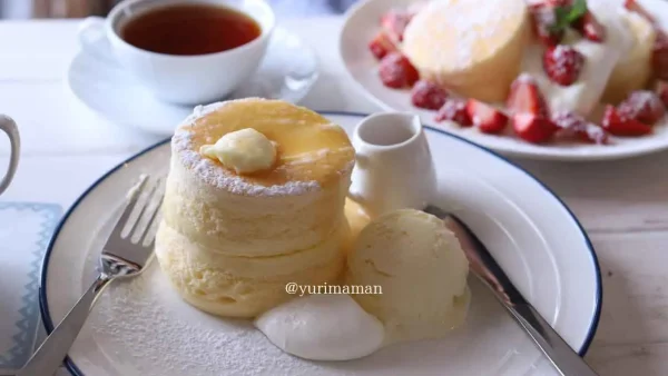 今治市cafe viboのふわふわパンケーキ01