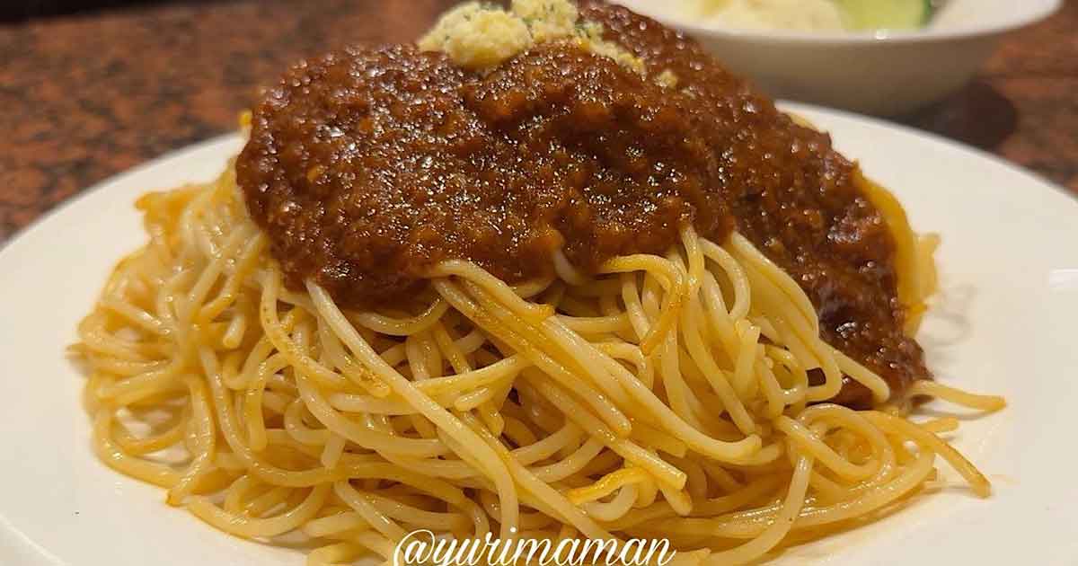 でゅえっと（松山市駅ランチ）人気のミートソーススパゲッティー｜サムネイル画像