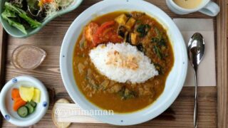砥部町カフェもえぎののカレーランチ