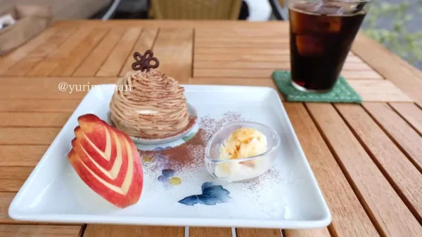 砥部町カフェもえぎのモンブランプレート2 - ゆりママんブログ 砥部町カフェもえぎのモンブランプレート2
