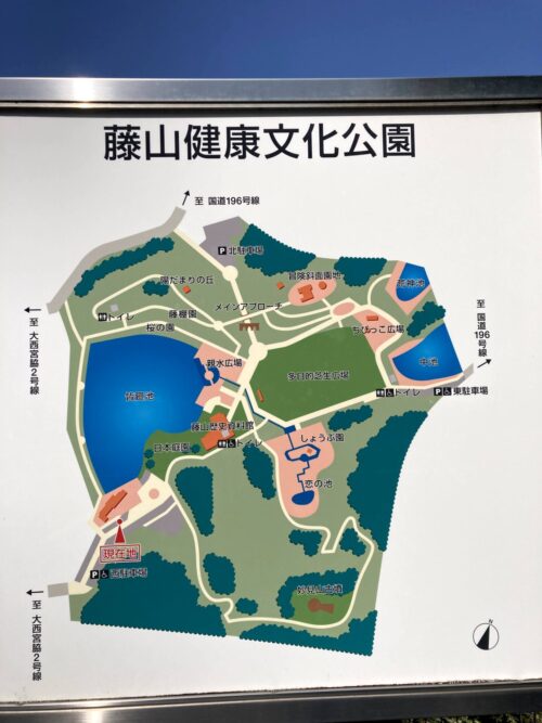 藤山健康文化公園の園内マップ