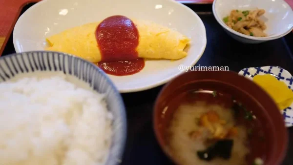 熊福のオムレツ定食ランチ（四国中央市）1