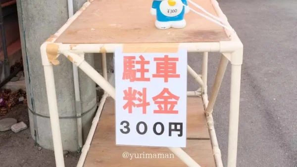 禎祥寺の臨時駐車場2