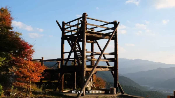 高野展望台の展望デッキ