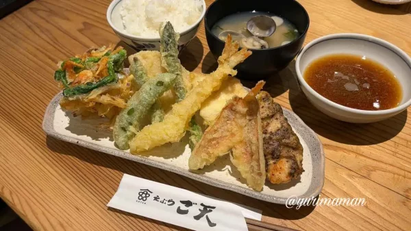 天ぷら ご天で食べた季節限定の定食