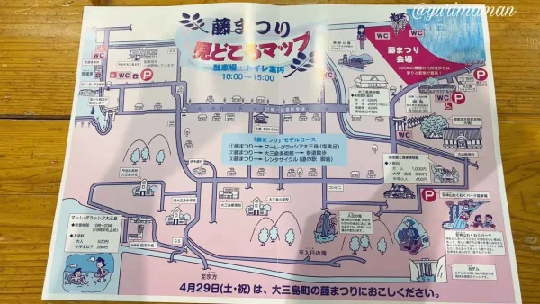 大三島藤公園_藤まつりのチラシ