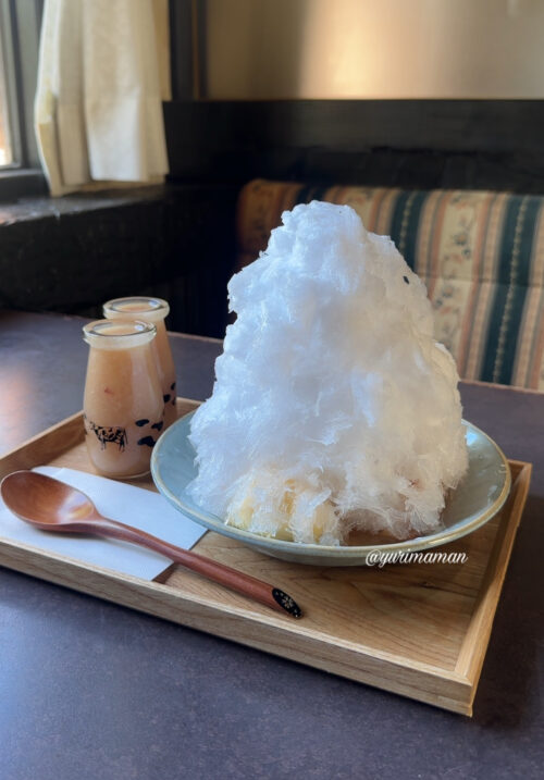 カフェ季楽桃のかき氷1