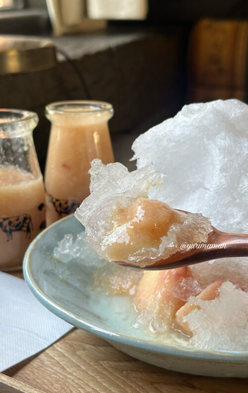 カフェ季楽桃のかき氷4