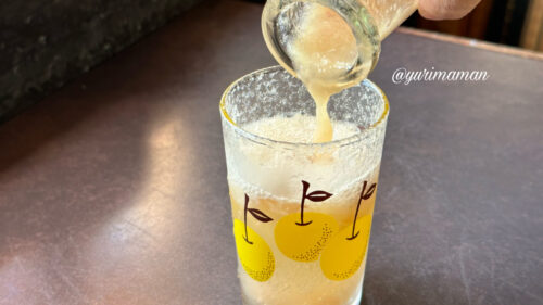 カフェ季楽_かき氷ソーダ割り2