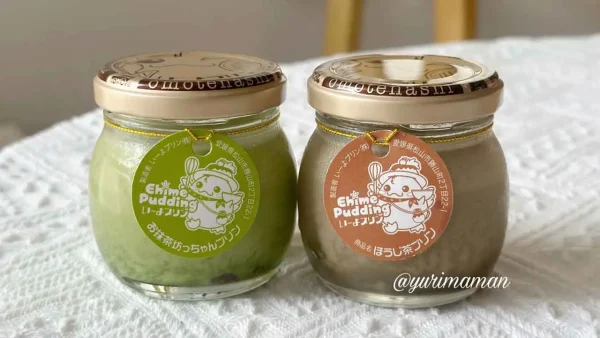 愛媛・松山のプリン専門店「いーよプリン」抹茶・ほうじ茶