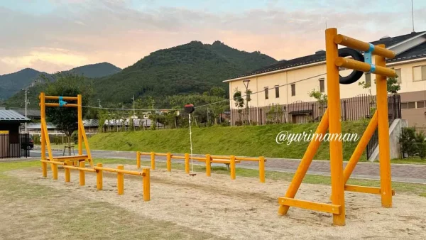 西予ちぬやパークのターザンロープ｜西予市の大型児童公園