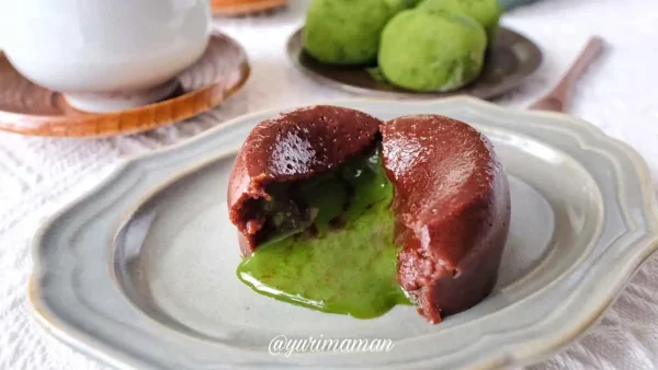 抹茶ソースがとろけるフォンダンチャコラ01 - ゆりママんブログ 抹茶ソースがとろけるフォンダンチャコラ01
