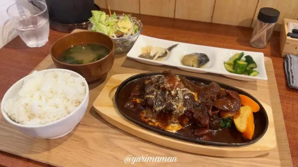 ごはんやのハンバーグ定食（松山市）人気ランチメニュー1