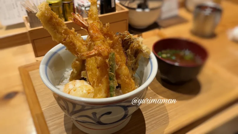 天よし宇和島_特製天丼2