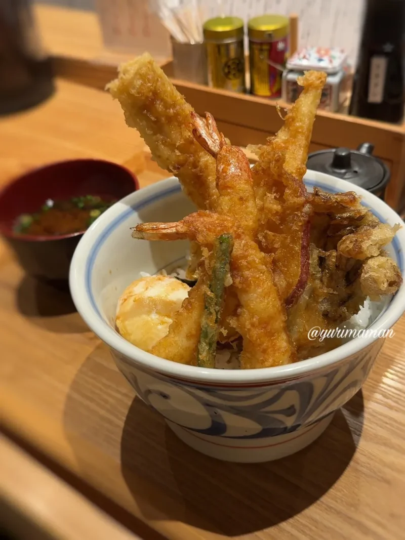 天よし宇和島_特製天丼1