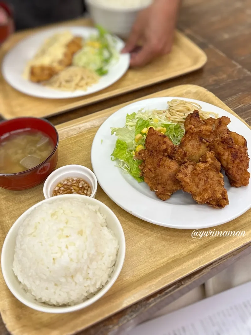 さくら食堂松山ランチ_からあげ定食1