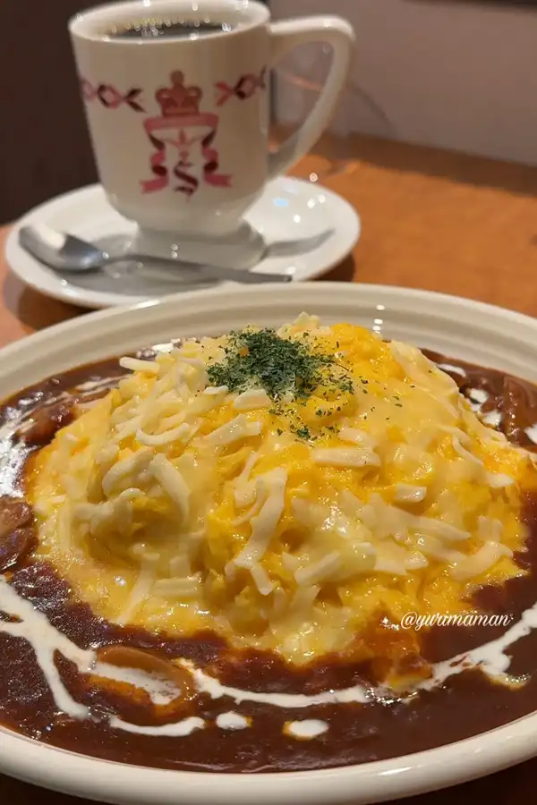 さかい珈琲松山銀天街店_ランチのオムライス