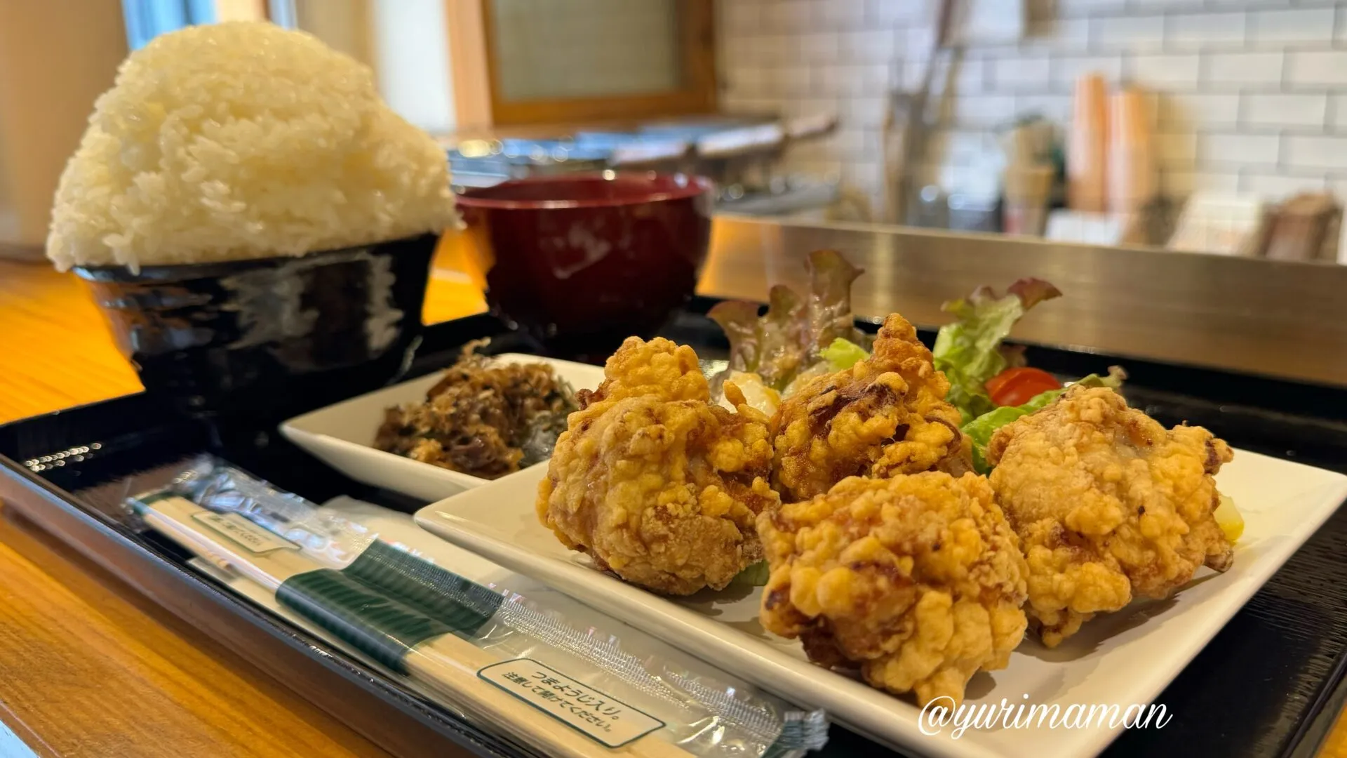 明石焼き蛸松_唐揚げ定食ランチ1