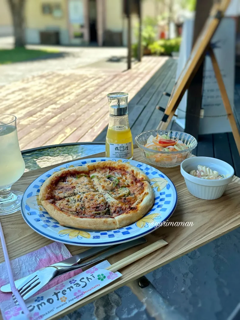 まちの駅カフェ金木犀_ピザランチ1