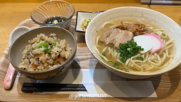 さんぴん食堂_ランチ_沖縄そばセット1