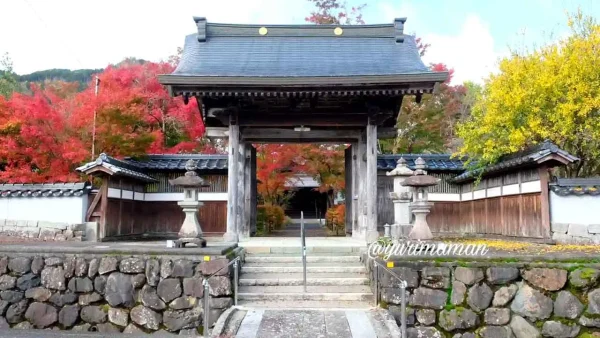 久万高原町法然寺の紅葉1