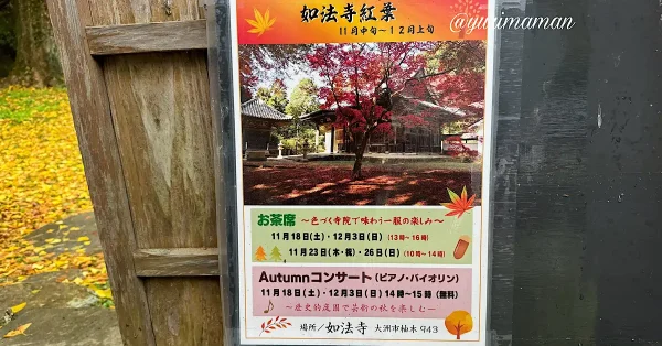 如法寺大洲_紅葉イベントポスター