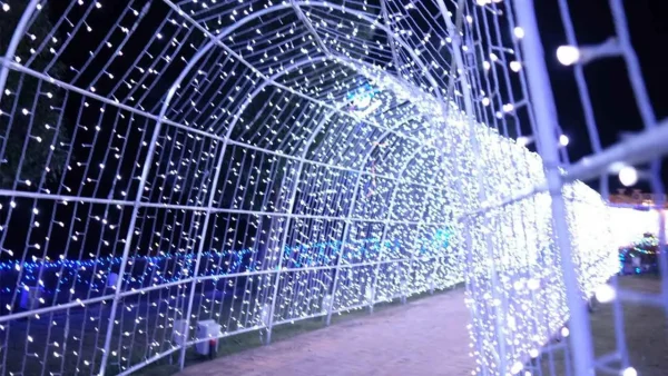 タオル美術館イルミネーション_光のトンネル2