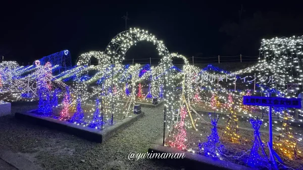 四国中央市土居町の関川☆トゥインクルイルミネーション