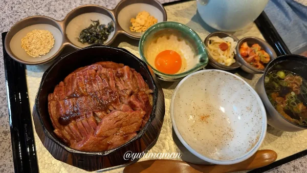 焼肉水本今治店_黒毛和牛肉まぶし