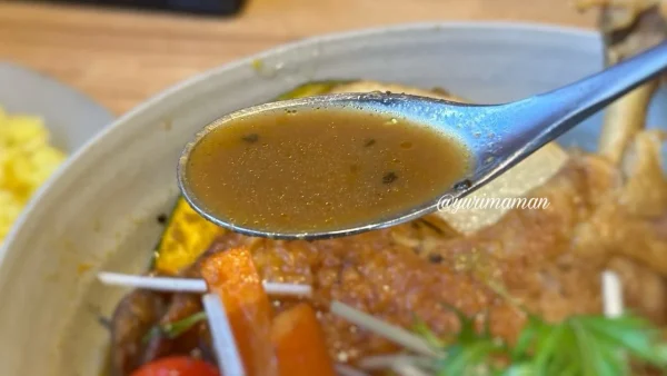 北海道スープカレー専門店「カレーなまらえん」のチキンスープカレー2