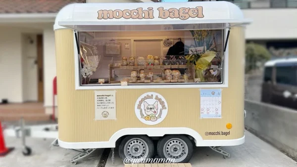 mocchi bagel 松山市にオープンしたキッチントレーラーのベーグル専門店2