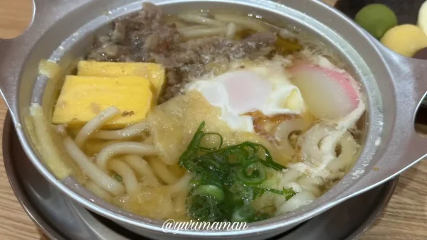 結庵の鍋焼うどん1