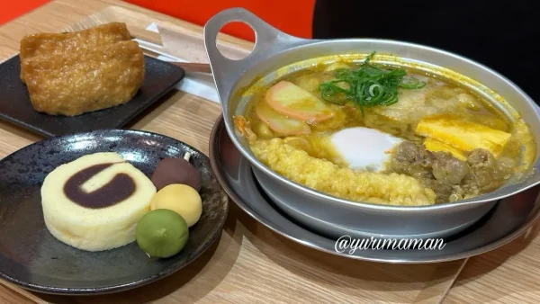 鍋焼えび天カレーうどん