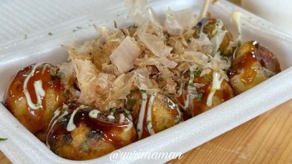 今治市朝倉の「あさぎいろ」で販売されている小玉サイズのたこ焼き1 - ゆりママんブログ 今治市朝倉の「あさぎいろ」で販売されている小玉サイズのたこ焼き1
