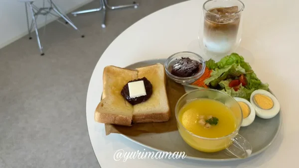 西条市小松町のカフェcafe Bloomのあんバタートースト3