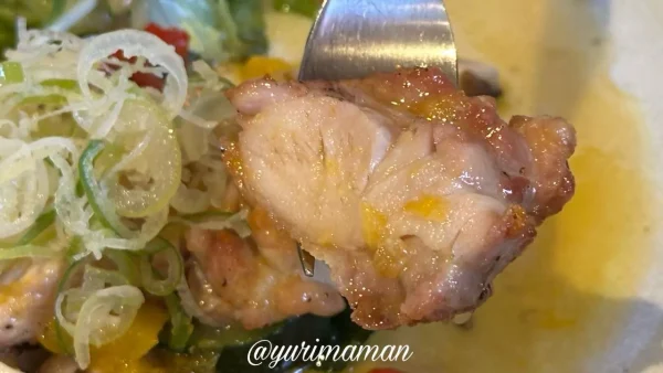 愛媛産みかんを使ったチキンソテー（みかんソース）｜イタリア食堂ジジの創作メニュー2