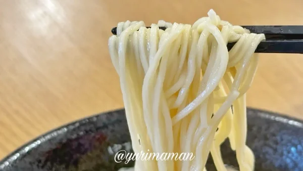hajime新居浜店の朝ラーメン「中華そば」は細麺を使用