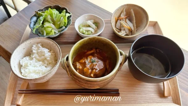 古民家カフェ栞（今治市朝倉）Aセットランチ1