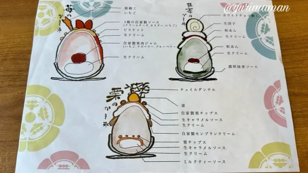 志津かわ珈琲庵（東温市）かき氷メニュー2