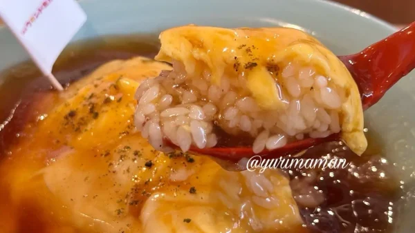 ウヰンドミル食堂の天津飯ランチ（松山・柳井町）2