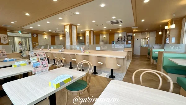 AZホテル朝食会場「AZ cafe〜Shidaka〜」の店内のようす1