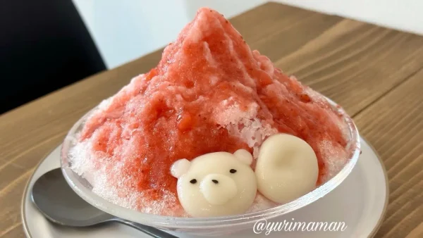 CAFE NOA.（松山市）のいちごかき氷。練乳たっぷりでジューシー1