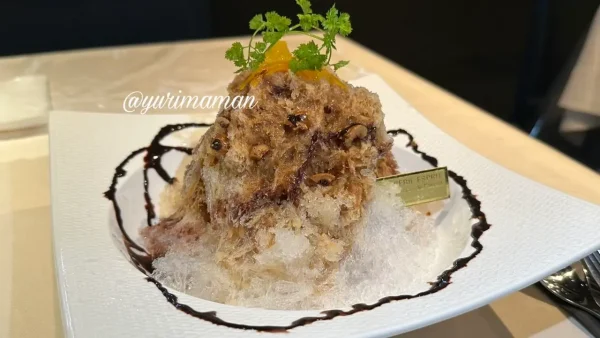 エスプリのかき氷（ヘーゼルナッツとプラリネとスフレグラッセショコラ）5
