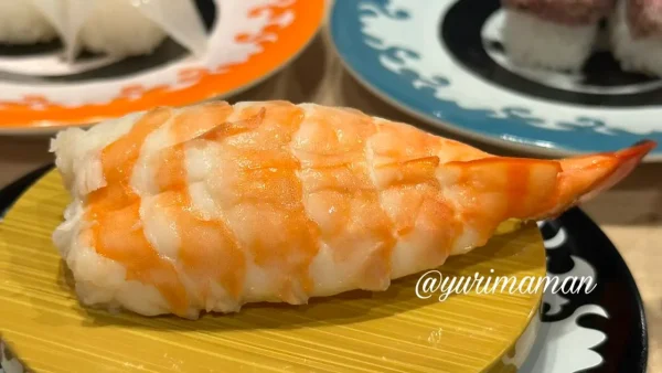 伊予びやびや寿司（松山）の特大海老寿司