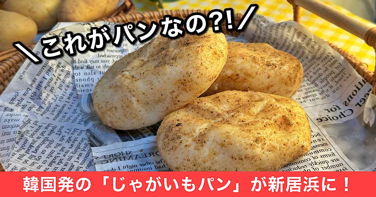 韓国発のじゃがいもパン「カムジャパン」のサムネイル画像。新居浜で数量限定販売される注目グルメ