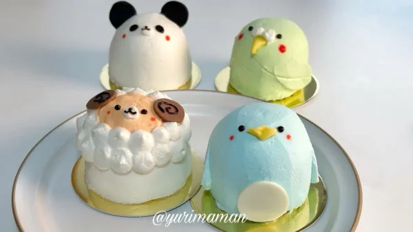 松山のケーキ店「カトルセゾン菓子夢」で販売されるどうぶつさんケーキを実食1