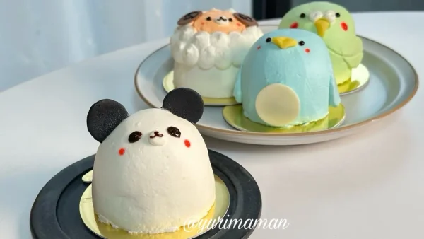松山のケーキ店「カトルセゾン菓子夢」のどうぶつさんケーキ2