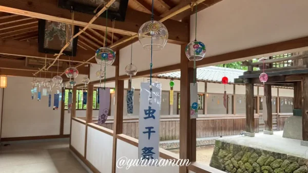 松前町・高忍日賣神社の風鈴回廊の様子（2025年夏撮影）5