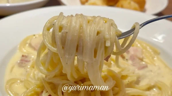 新居浜カプリチョーザのカルボナーラランチ2