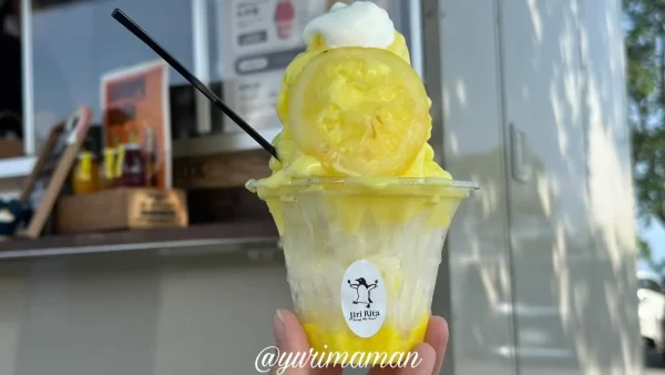 Jiri Ritaの自家製生シロップのかき氷レモン3